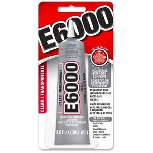 Industrial Strength E6000 Adhesive Eclectic Glue Multi-Purpose, Gel, 2 Oz. CLEAR